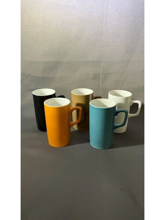 Kenji Fujita for Tackett Associated Other - Set Of 5 Kenji Fujita for Tackett Associated Demitasse Ceramic Mugs In Assorted